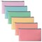 Better Office Products Zippered Security Bank Deposit Bag, Asst'd Pastel Colors, Leatherette, Cash Bag, Utility Pouch, 6PK 24008 - alternate 1